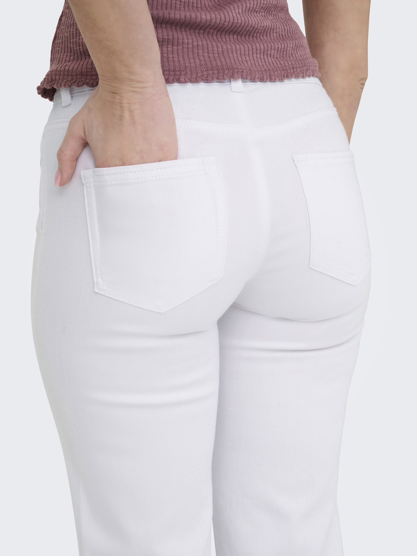 Джинси Only BLUSH MID STRAIGHT DNM модель 15337793_White Фото