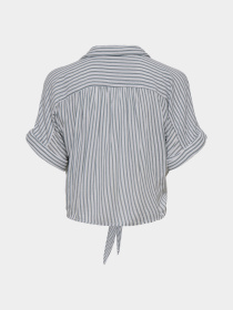 Сорочки Only PAULA LIFE S/S TIE SHIRT модель 15281497_Cloud Dancer BALSAM GREEN Фото