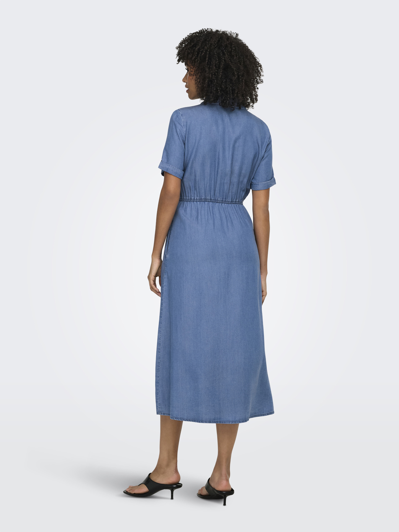 Платья Only CHARIS LIFE SHIRT DRESS модель 15363971_Medium Blue Denim Фото