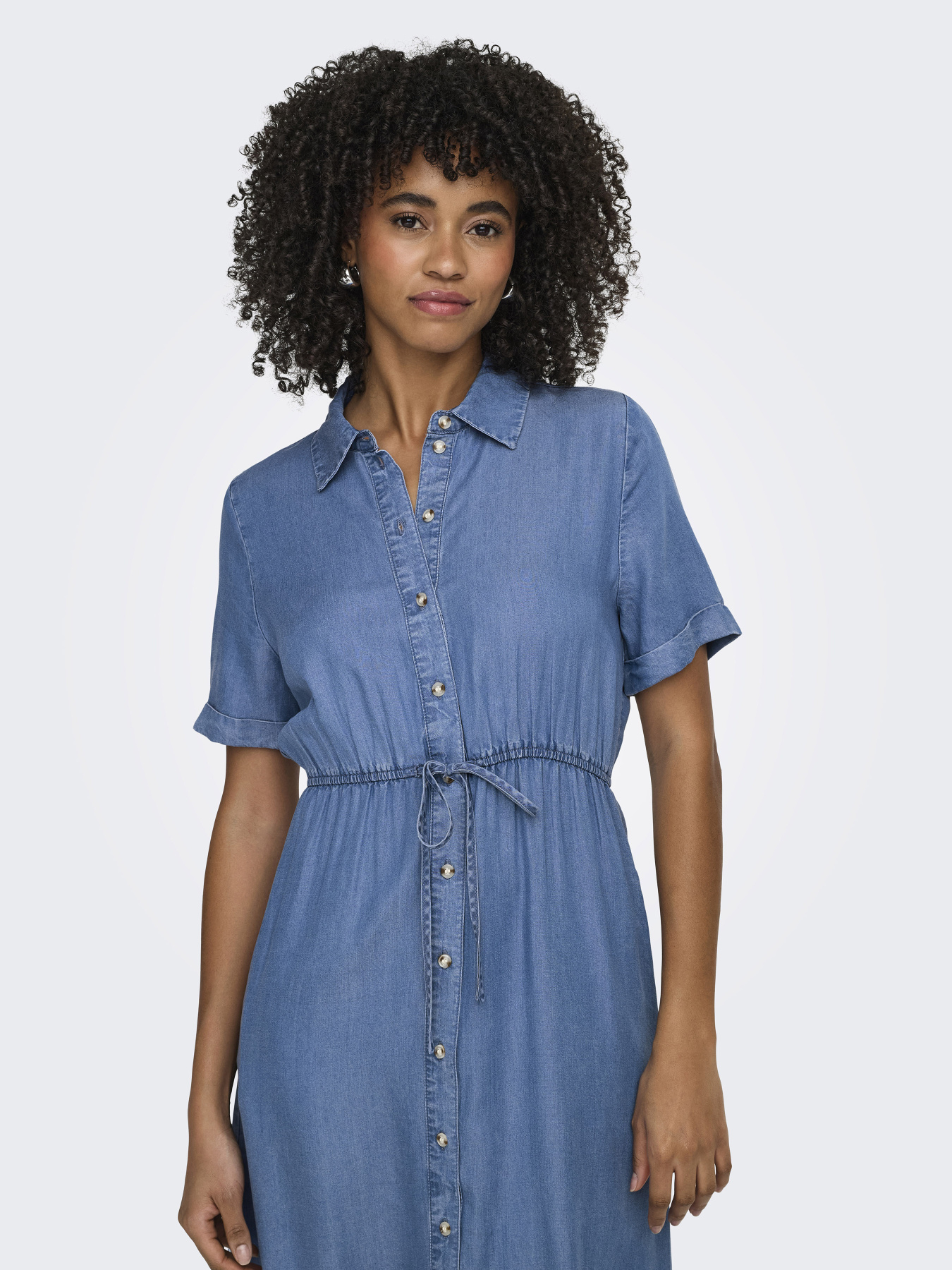 Платья Only CHARIS LIFE SHIRT DRESS модель 15363971_Medium Blue Denim Фото