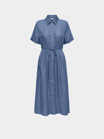 Платья Only CHARIS LIFE SHIRT DRESS модель 15363971_Medium Blue Denim Фото