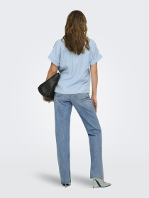 Рубашки Only CHARIS LIFE CAP SLEEVE SHIRT модель 15363976_Light Blue Denim Фото
