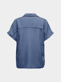 Рубашки Only CHARIS LIFE CAP SLEEVE SHIRT модель 15363976_Medium Blue Denim Фото