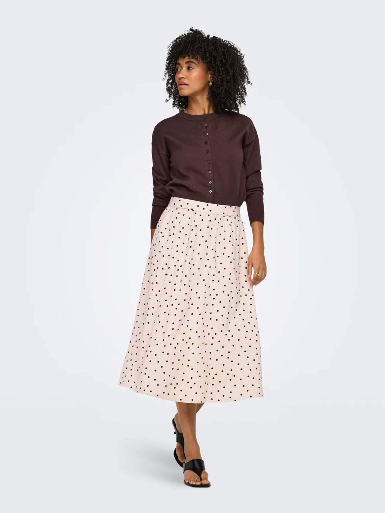 Юбки Only ARIS LIFE PULL UP LONG SKIRT модель 15364190_Pumice Stone Фото