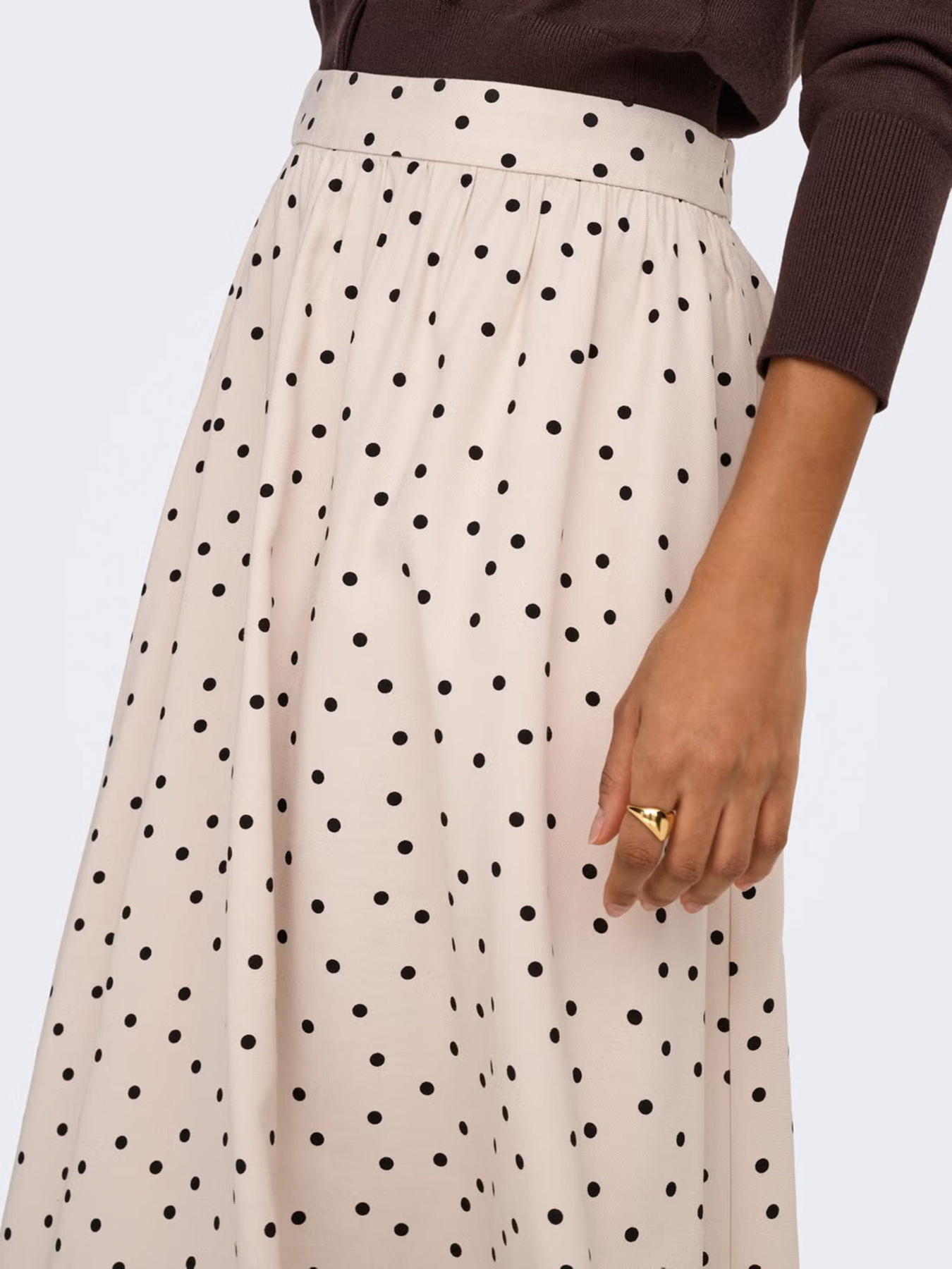Юбки Only ARIS LIFE PULL UP LONG SKIRT модель 15364190_Pumice Stone Фото