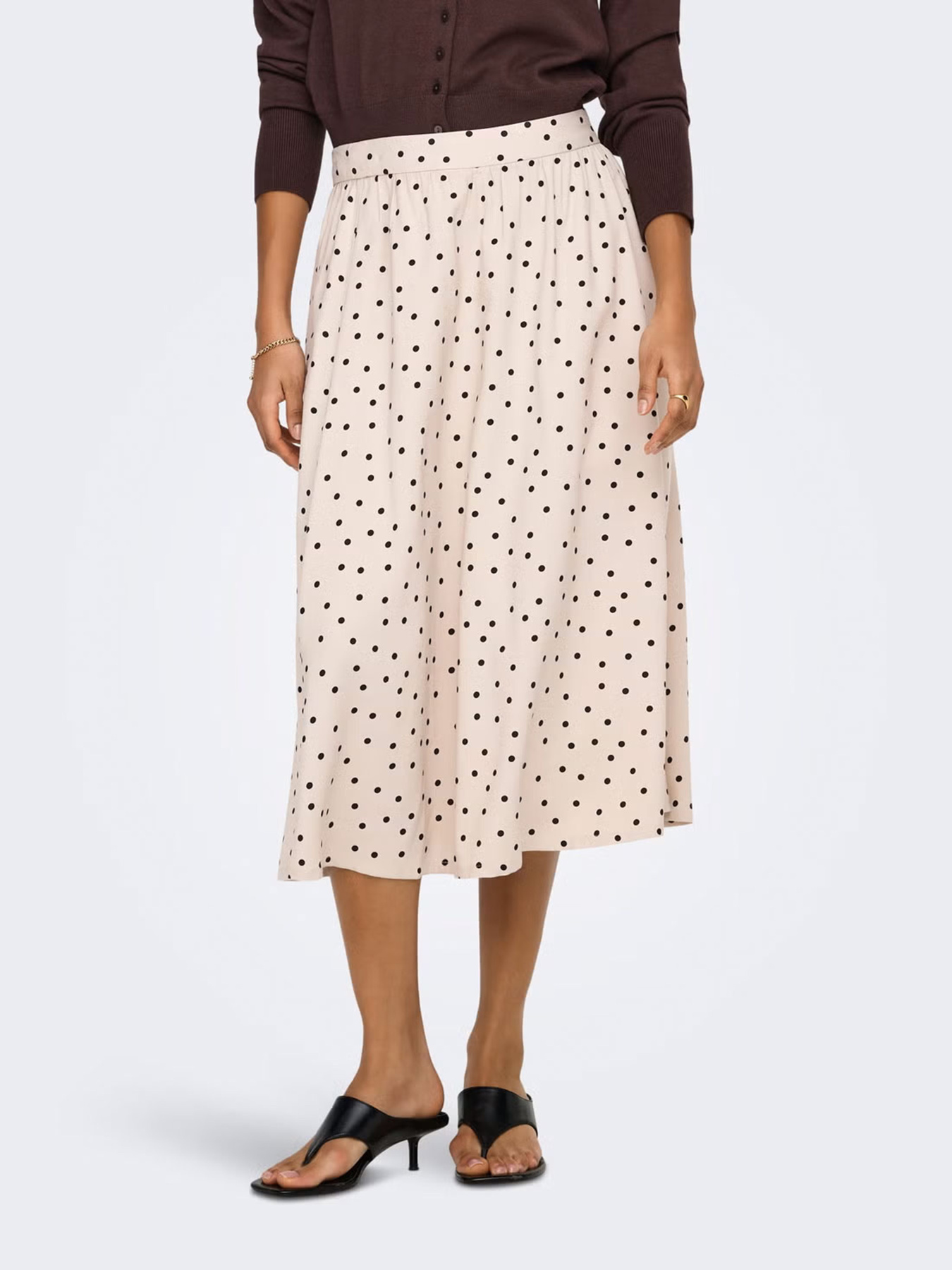 Юбки Only ARIS LIFE PULL UP LONG SKIRT модель 15364190_Pumice Stone Фото