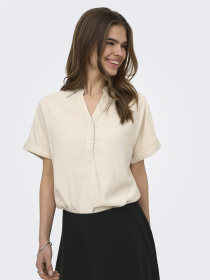 Рубашки Only ARIS LIFE CAP SLEEVE SHIRT модель 15364279_Pumice Stone Фото