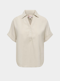 Рубашки Only ARIS LIFE CAP SLEEVE SHIRT модель 15364279_Pumice Stone Фото