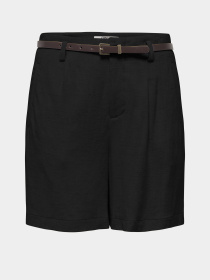 Шорты Only SIESTA HW BELT LIN BL SHORTS модель 15367413_Black Фото