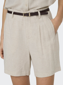 Шорты Only SIESTA HW BELT LIN BL SHORTS модель 15367413_Moonbeam Фото