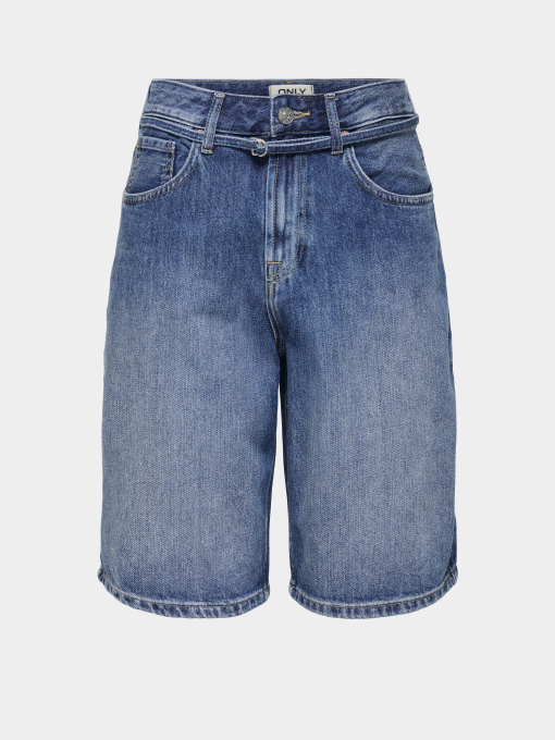 Шорты Only TAYLOR HW BARREL BELT SHORTS модель 15370661_Light Blue Denim Фото