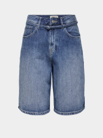 Шорты Only TAYLOR HW BARREL BELT SHORTS модель 15370661_Light Blue Denim Фото