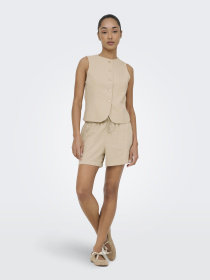 Шорты Only GOA MW LIN BL PULL-UP SHORTS модель 15371421_Oxford Tan Фото