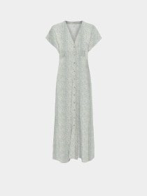 Платья Only NOVA LIFE VIS MOLLIE LONG DRES модель 15317842_Jadeite 724 Coffee leaf Фото