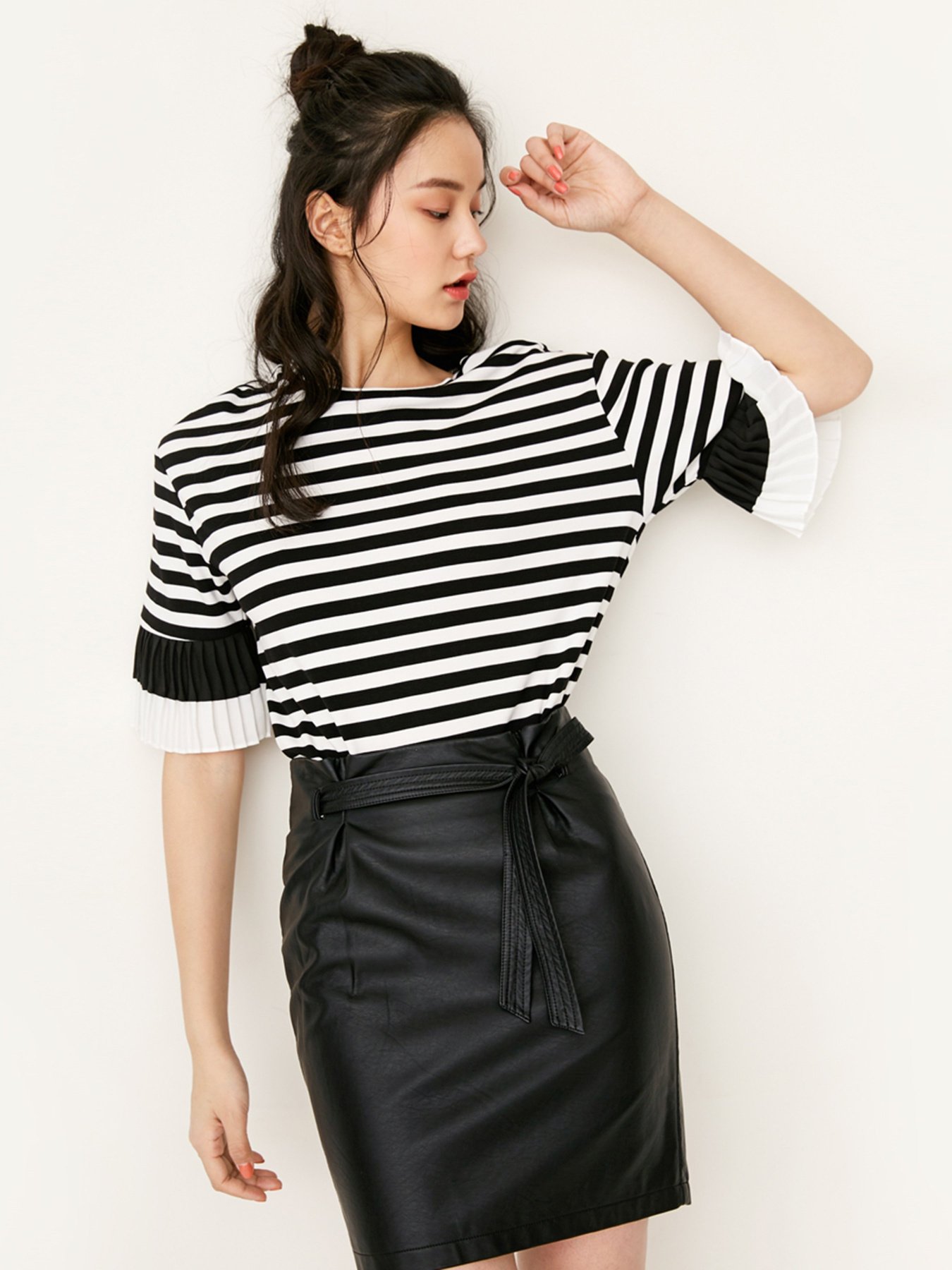 Спідниця міді Only модель 11716S504E40_чорний Фото