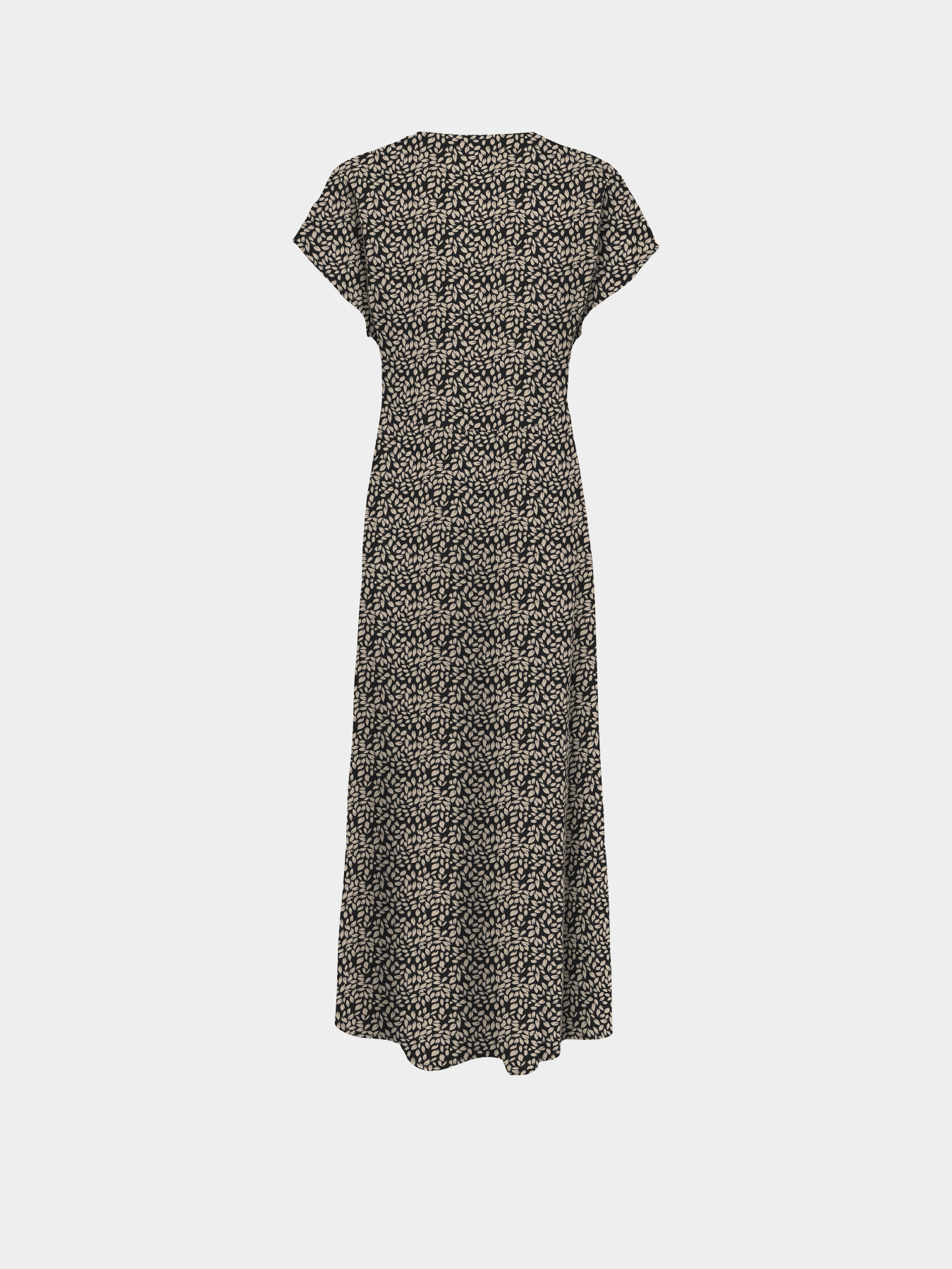 Платья Only NOVA LIFE VIS MOLLIE LONG DRES модель 15317842_Black 724 Coffee leaf Фото