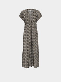 Платья Only NOVA LIFE VIS MOLLIE LONG DRES модель 15317842_Black 724 Coffee leaf Фото