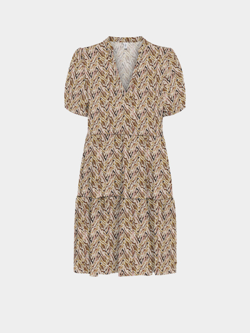 Платья Only NOVA LIFE VIS S/S THEA DRESS модель 15222215_Dull Gold 716 Abstract zig Фото