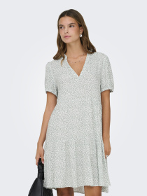 Платья Only NOVA LIFE VIS S/S THEA DRESS модель 15222215_Jadeite 724 Coffee leaf Фото