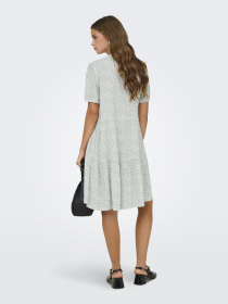 Платья Only NOVA LIFE VIS S/S THEA DRESS модель 15222215_Jadeite 724 Coffee leaf Фото