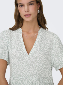 Платья Only NOVA LIFE VIS S/S THEA DRESS модель 15222215_Jadeite 724 Coffee leaf Фото