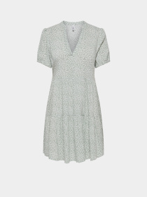 Платья Only NOVA LIFE VIS S/S THEA DRESS модель 15222215_Jadeite 724 Coffee leaf Фото