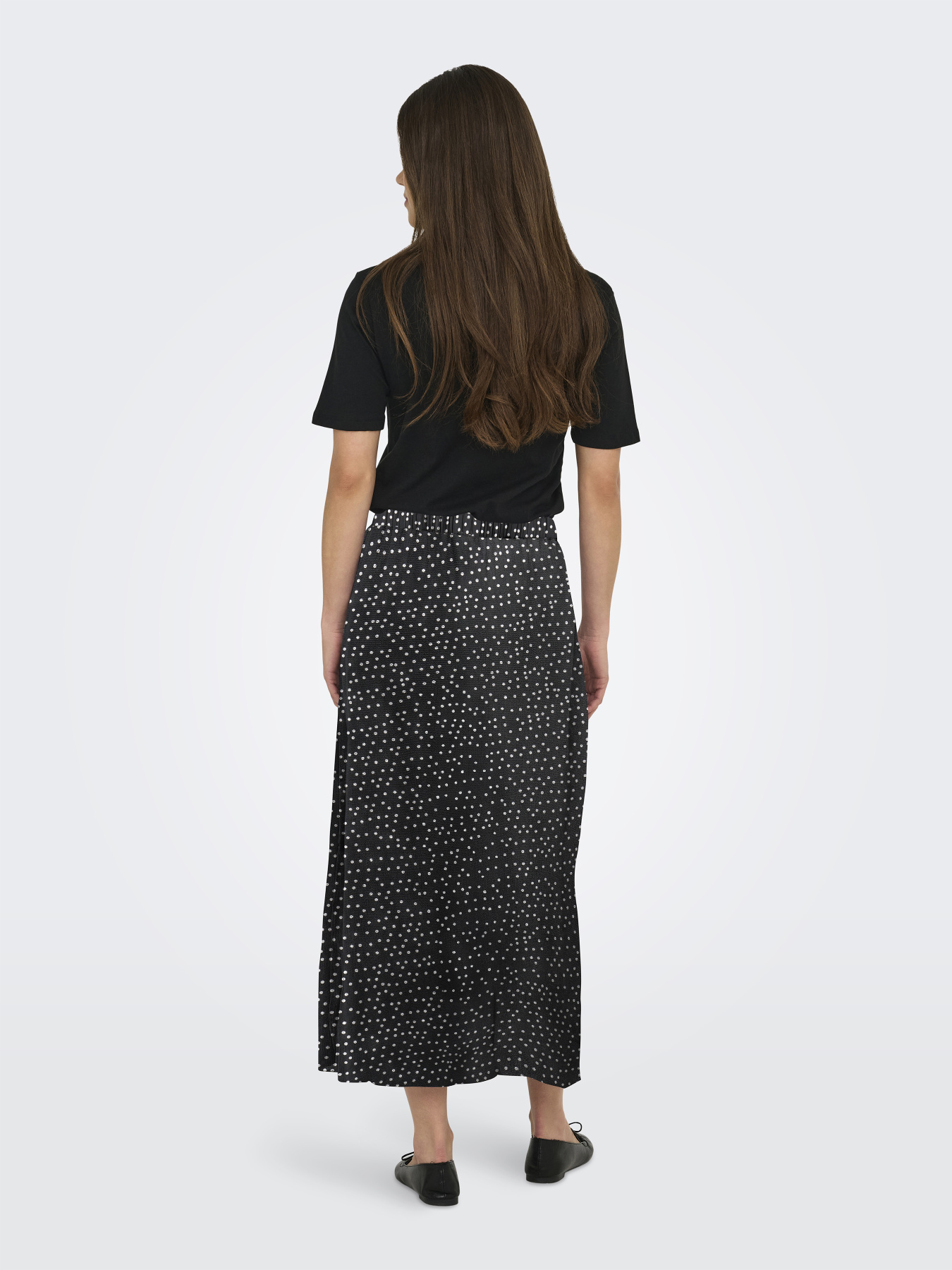 Юбки Only NOVA LIFE VIS BUTTON SKIRT модель 15222223_Black 722 Cool dots Фото