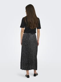 Юбки Only NOVA LIFE VIS BUTTON SKIRT модель 15222223_Black 722 Cool dots Фото