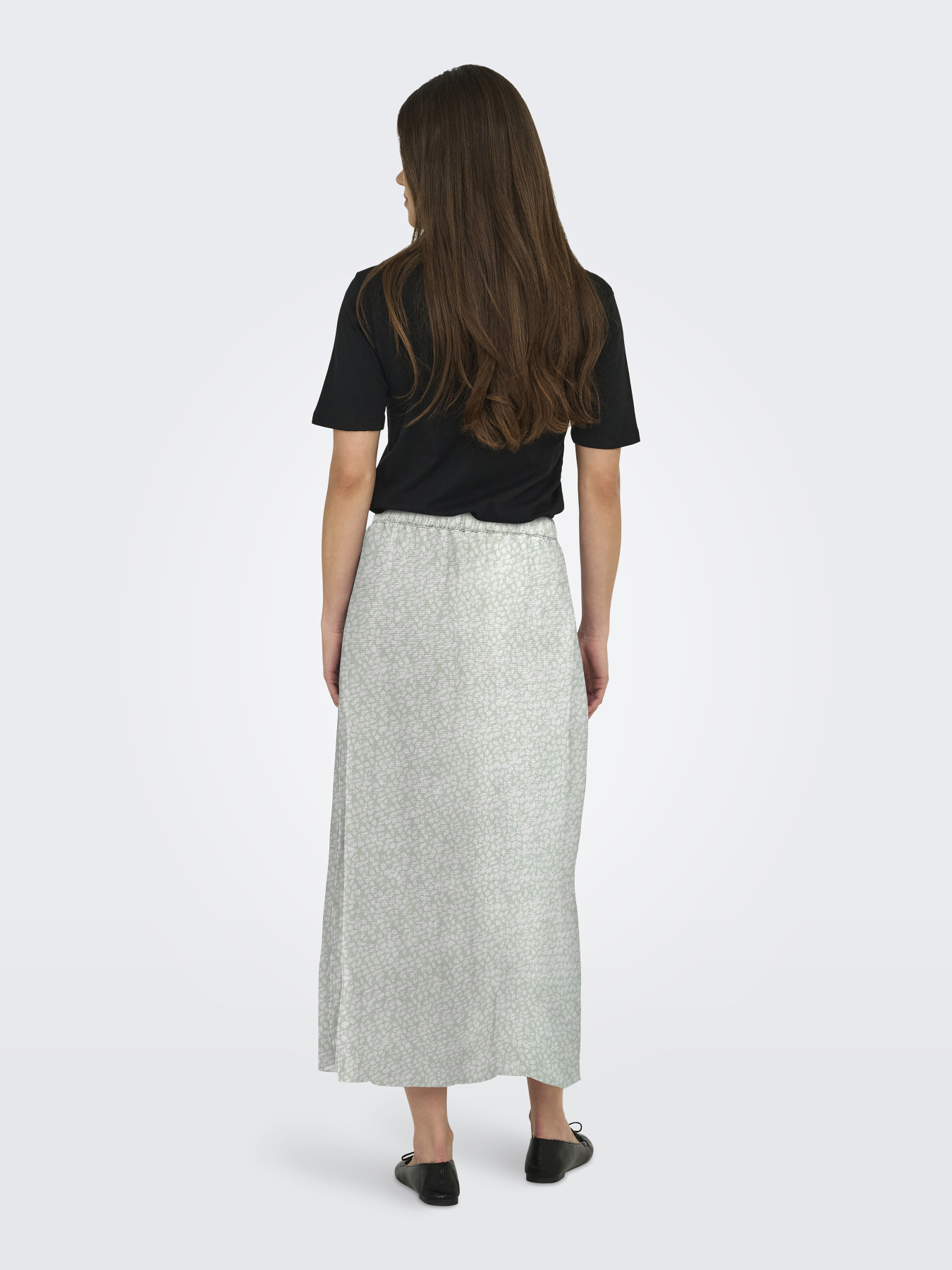 Юбки Only NOVA LIFE VIS BUTTON SKIRT модель 15222223_Jadeite 724 Coffee leaf Фото