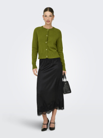 Юбки Only BELLA SATIN LACE SKIRT модель 15380523_Black Фото