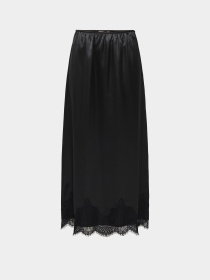 Юбки Only BELLA SATIN LACE SKIRT модель 15380523_Black Фото