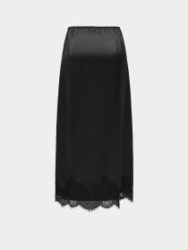 Юбки Only BELLA SATIN LACE SKIRT модель 15380523_Black Фото