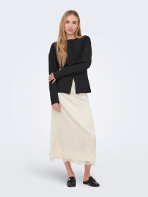 Юбки Only BELLA SATIN LACE SKIRT модель 15380523_Cloud Dancer Фото