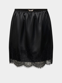 Юбки Only BELLA SHORT SATIN LACE SKIRT модель 15383475_Black DTM LACE Фото