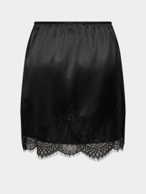 Юбки Only BELLA SHORT SATIN LACE SKIRT модель 15383475_Black DTM LACE Фото