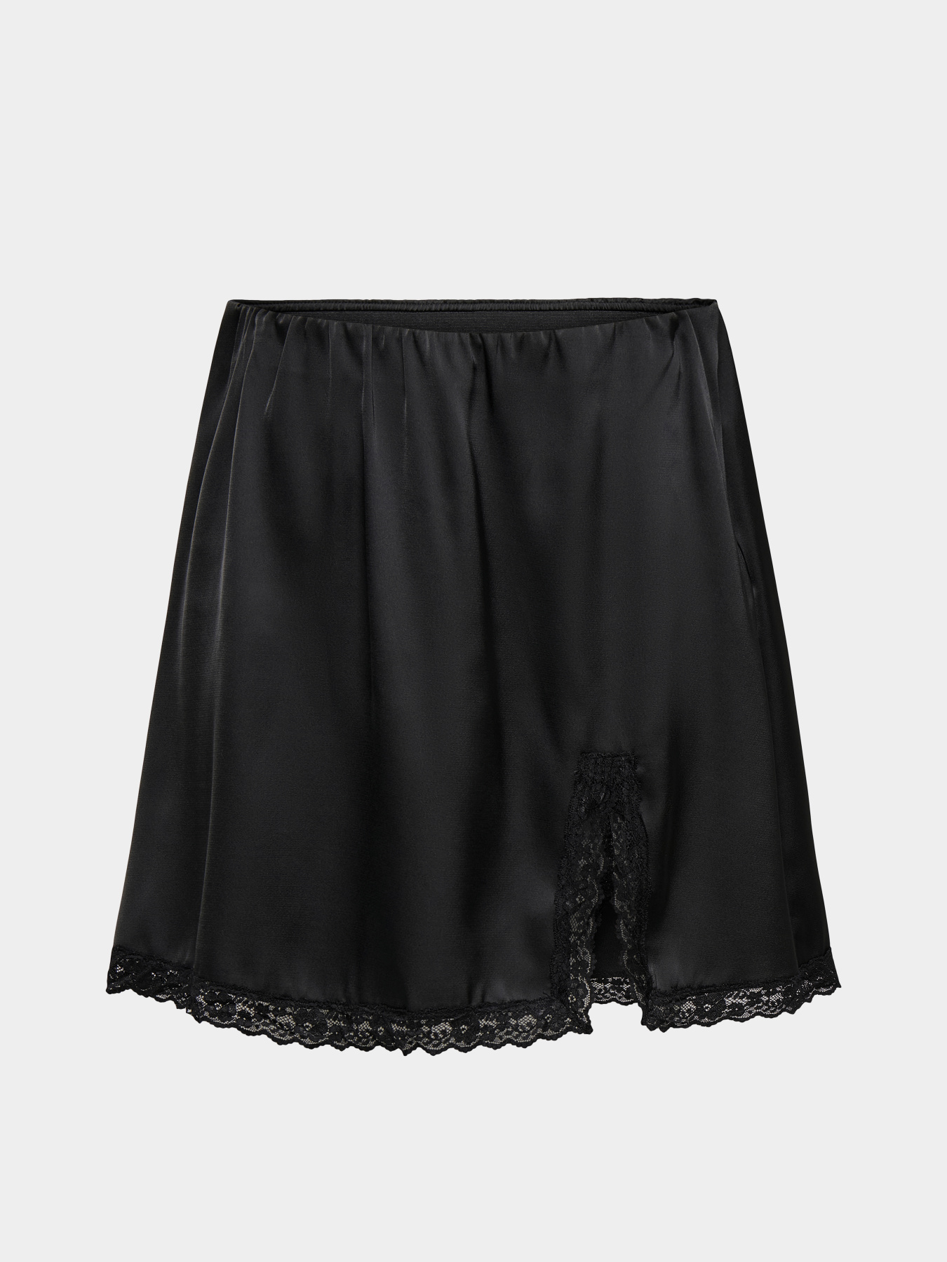 Юбки Only MENUS LACE SATIN SHORT SKIRT модель 15385148_Black BLACK LACE Фото