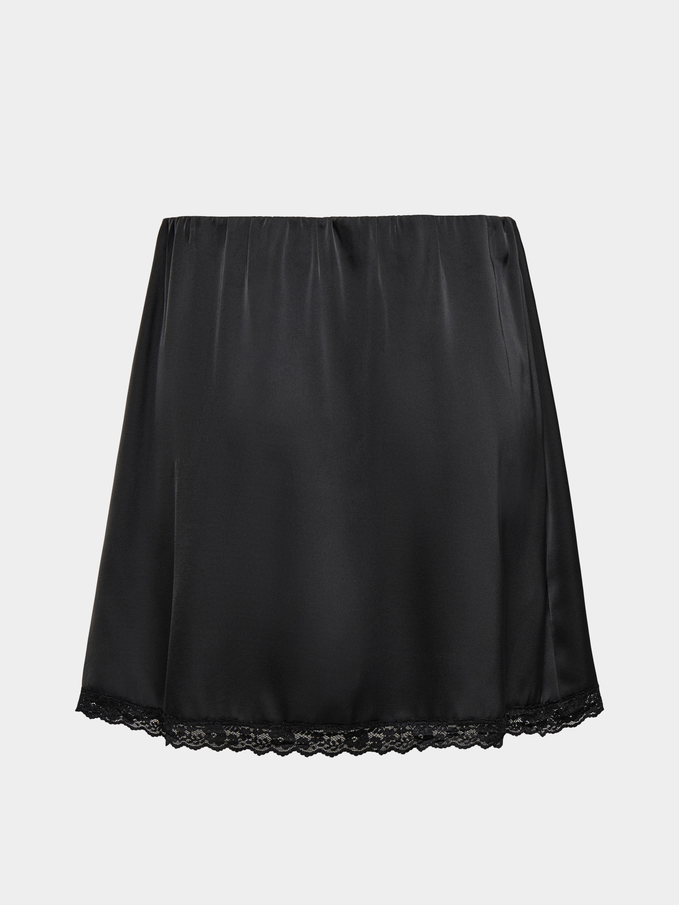 Юбки Only MENUS LACE SATIN SHORT SKIRT модель 15385148_Black BLACK LACE Фото