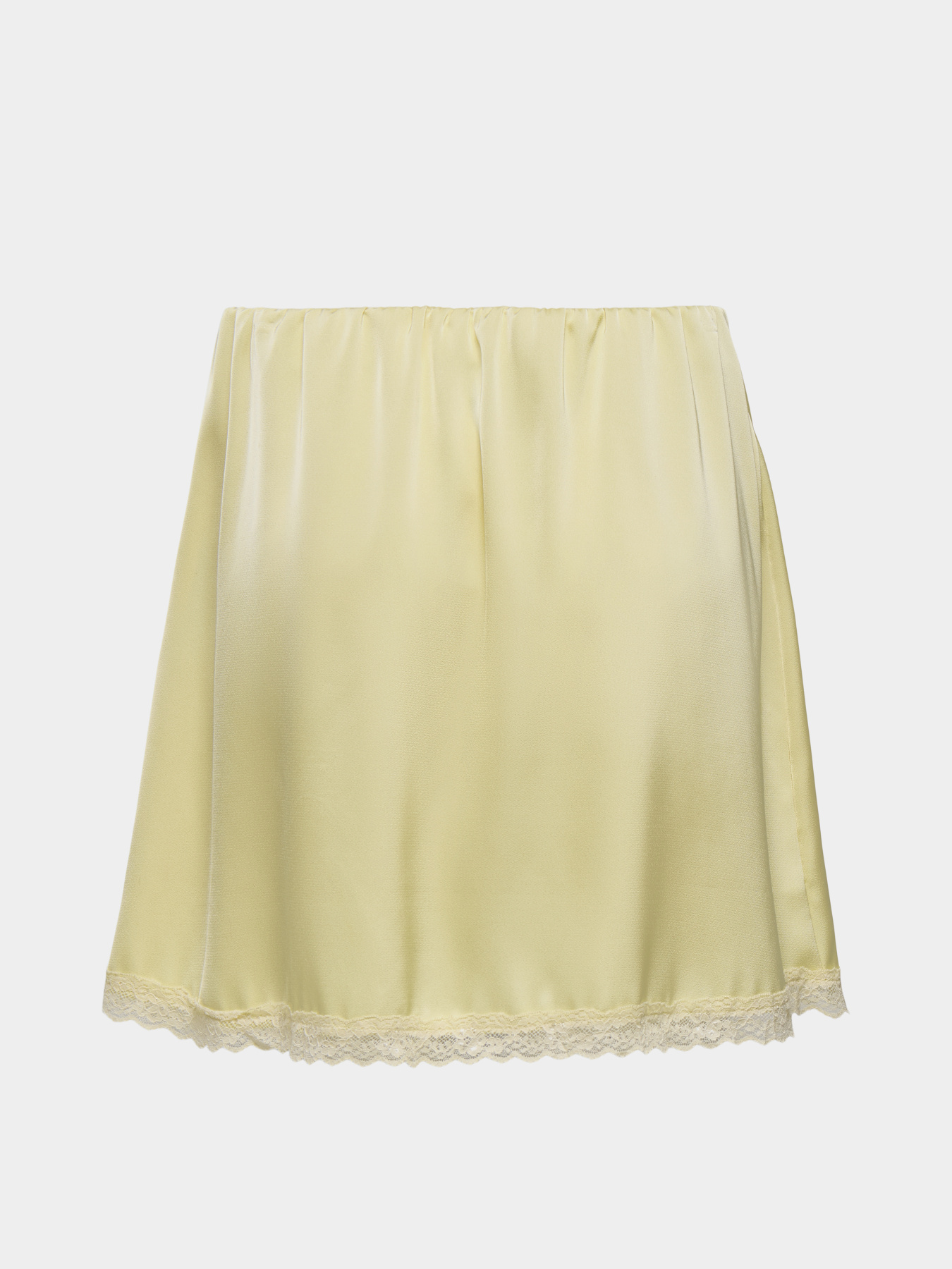 Юбки Only MENUS LACE SATIN SHORT SKIRT модель 15385148_Double Cream CREAM LACE Фото