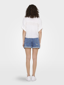Рубашки Only PAULA LIFE S/S TIE SHIRT модель 15281497_White Фото