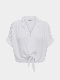 Рубашки Only PAULA LIFE S/S TIE SHIRT модель 15281497_White Фото