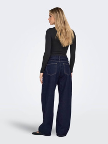 Джинсы Only GIANNA MW STRAIGHT DNM модель 15361587_Dark Blue Denim RINSE Фото