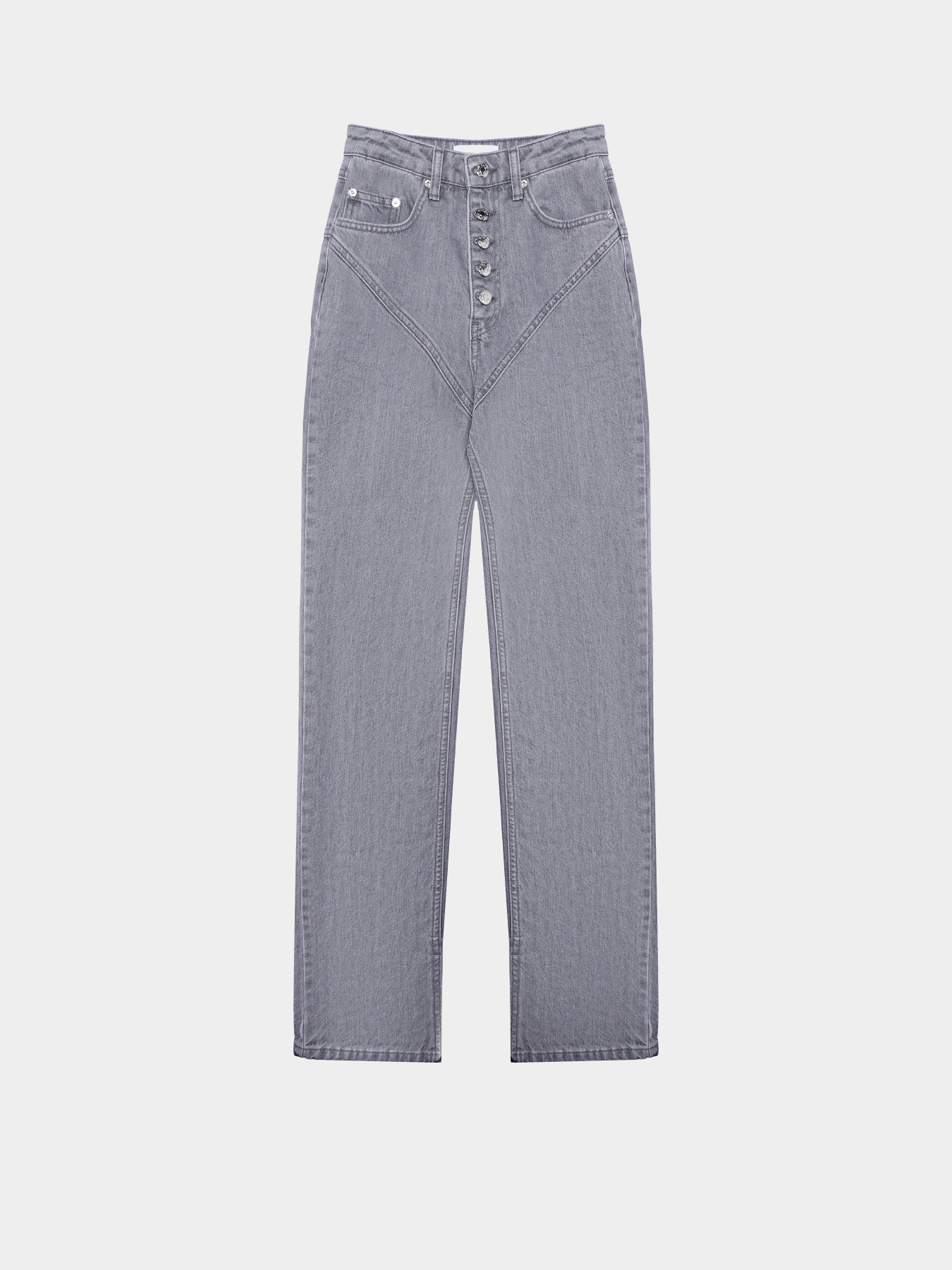 Прямые джинсы ONE BY ONE x INTERTOP модель 00000031120 Фото