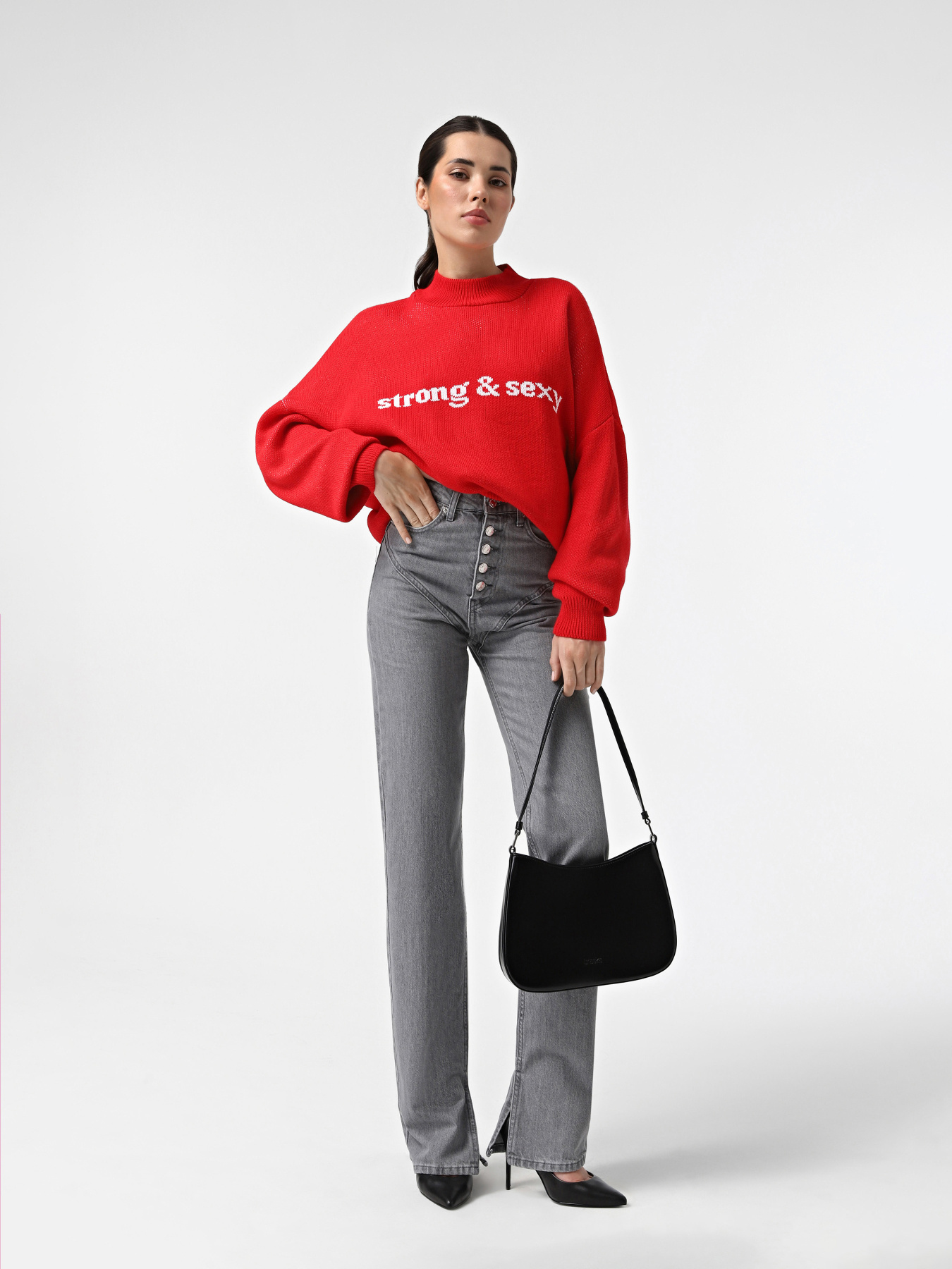 Прямі джинси ONE BY ONE x INTERTOP модель 00000031120 Фото