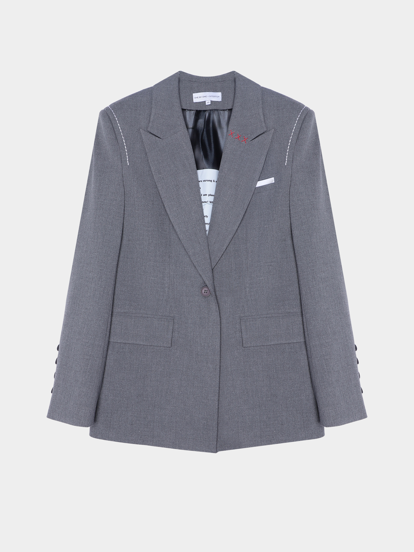 Піджак ONE BY ONE x INTERTOP модель 00000029852 Фото