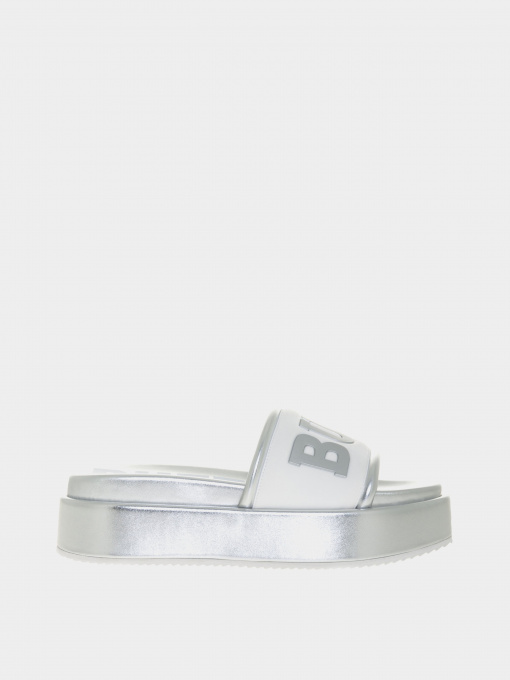 Шлепанцы Buffalo модель 1602002-white silver Фото
