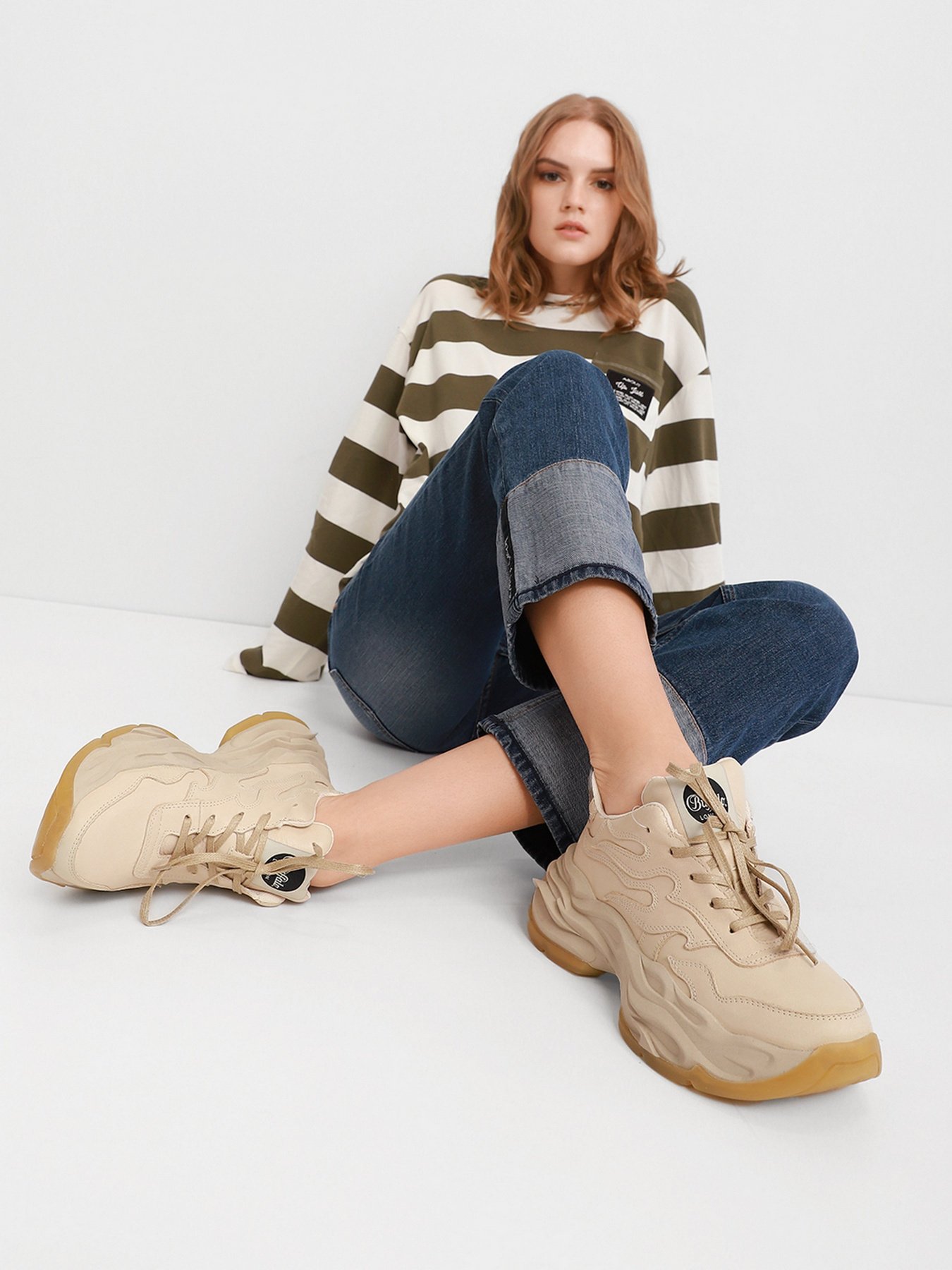 Кроссовки повседневные Buffalo модель 1530234-cream Фото