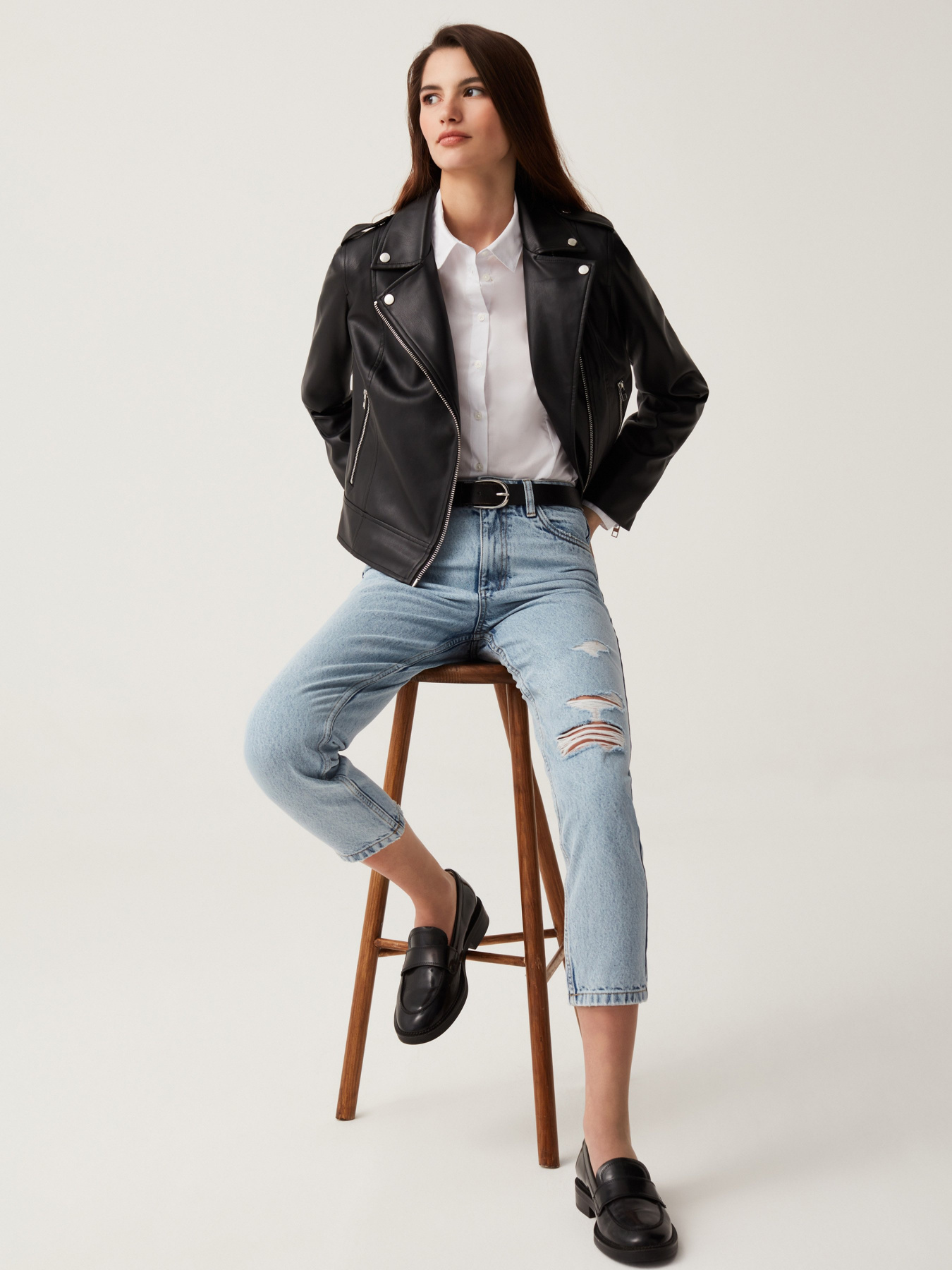 Шкіряна куртка OVS модель 1687473 Фото