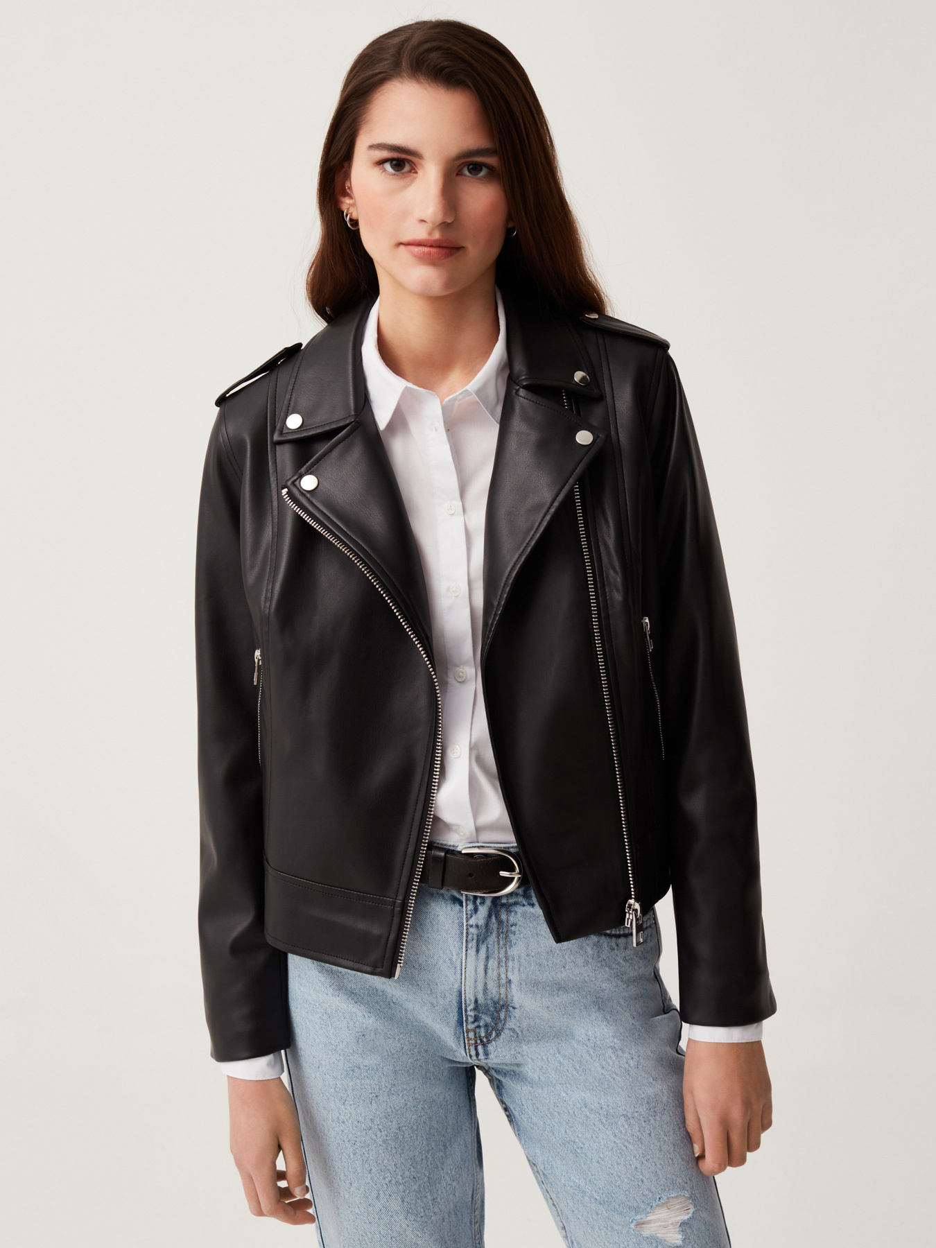 Шкіряна куртка OVS модель 1687473 Фото