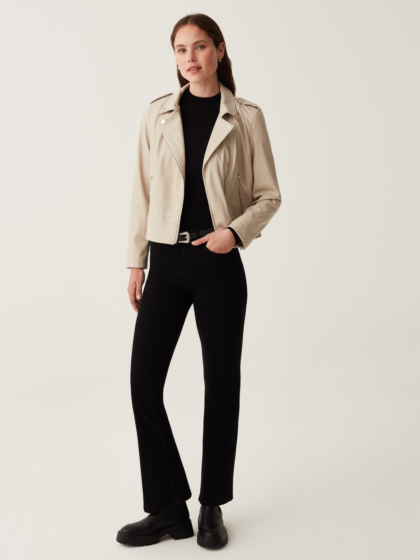 Куртка кожаная OVS модель 1810541 Фото