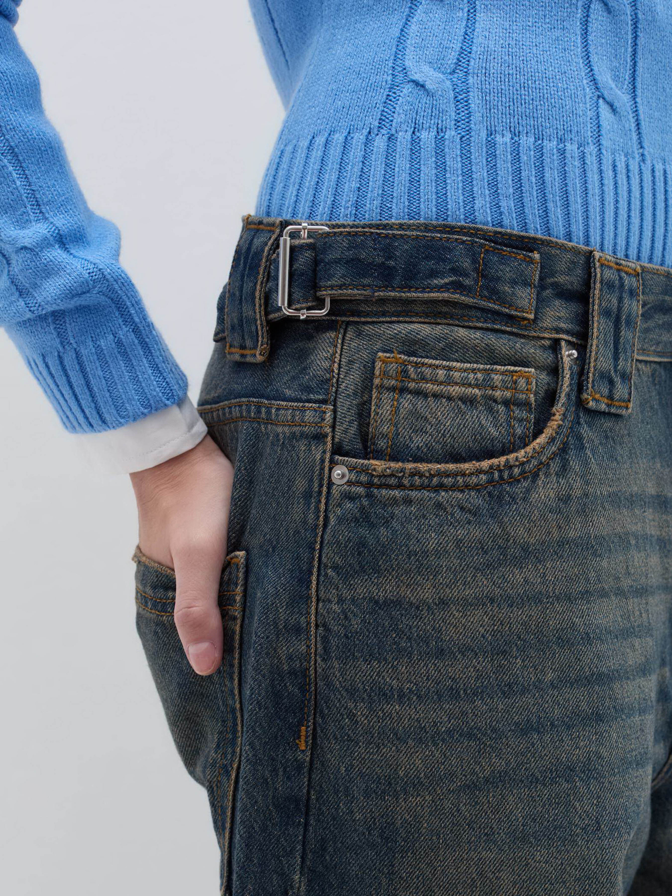 Широкі джинси OVS модель 2074782 Фото